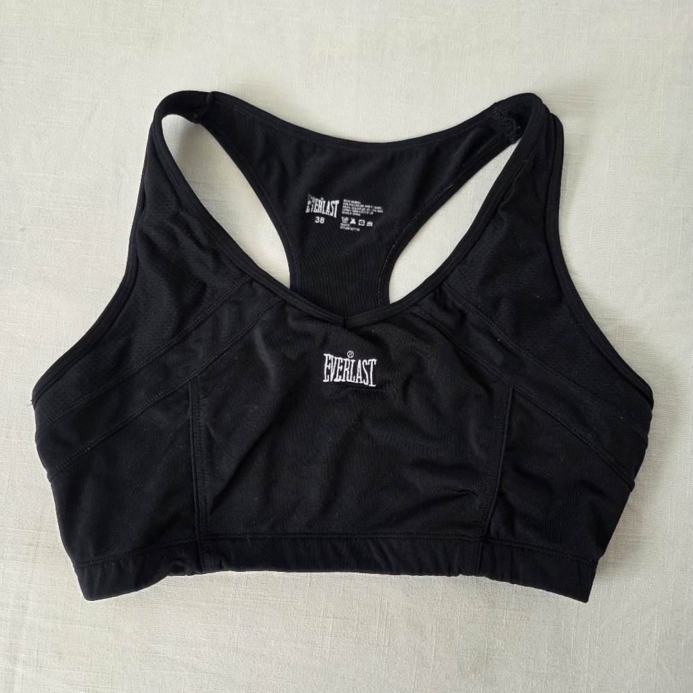 Everlast Women's Classic Black Sports Bra Medium 38